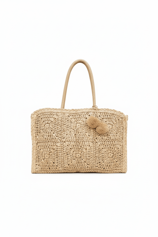 Beach Ready: Summer Straw Tote Bag - Traveler's Must - Have! - Robbi & Angel