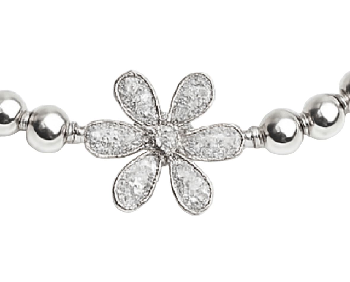 Bella Crystal Blossom Beaded Bracelet - Robbi & Angel