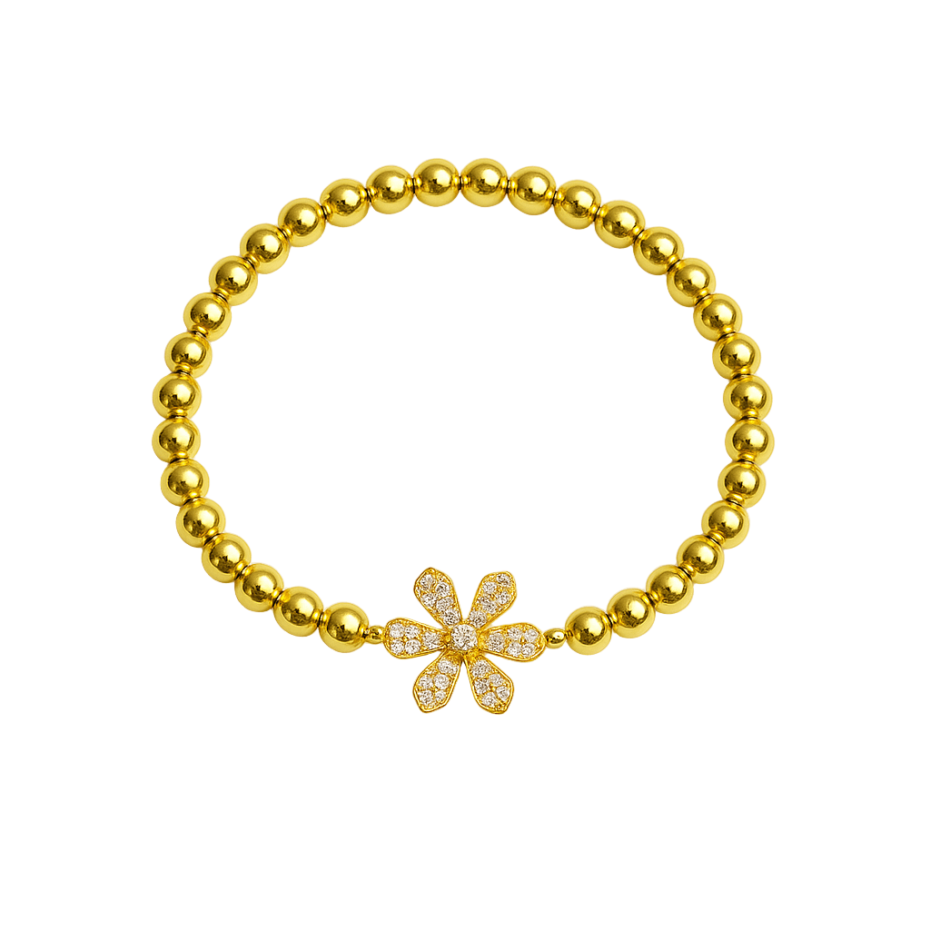 Bella Crystal Blossom Beaded Bracelet - Robbi & Angel