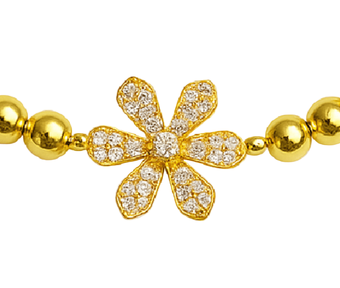 Bella Crystal Blossom Beaded Bracelet - Robbi & Angel