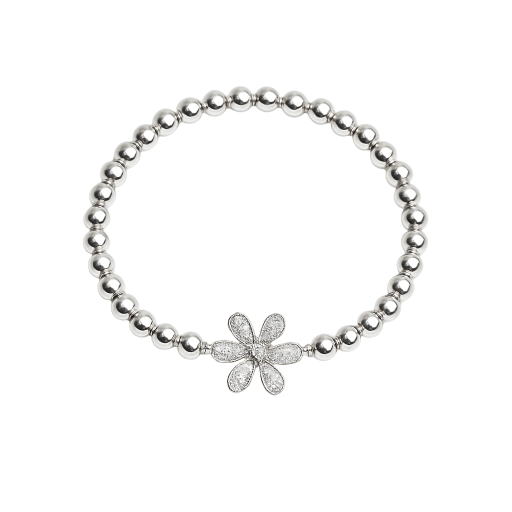 Bella Crystal Blossom Beaded Bracelet - Robbi & Angel