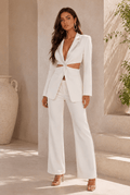 Bella Elegant Hollow-Out Long-Sleeve Suit - Robbi & Angel