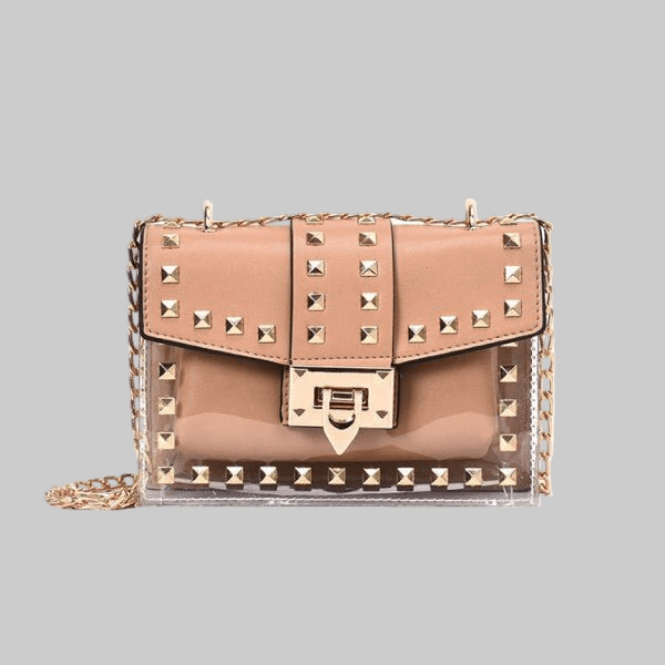 Betty Shoulder Bag - Clear/Rose - Robbi & Angel