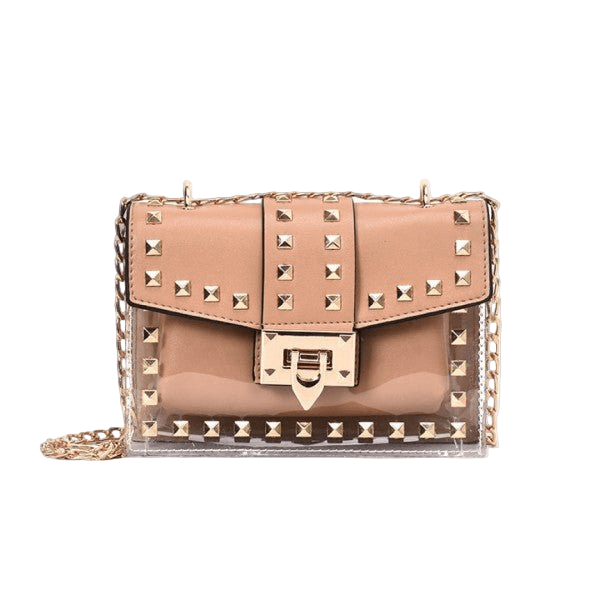 Betty Shoulder Bag - Clear/Rose - Robbi & Angel