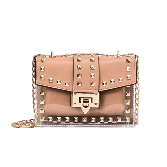 Betty Shoulder Bag - Clear/Rose - Robbi & Angel