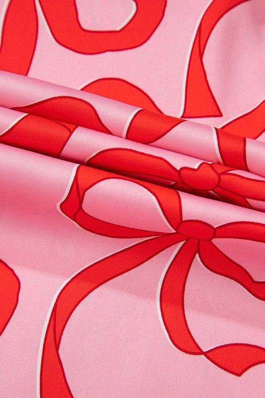 Bow Button Up and Loose Pants Pajama Set - Robbi & Angel