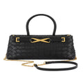 Braided Vegan Leather Top Handle Bag - Robbi & Angel