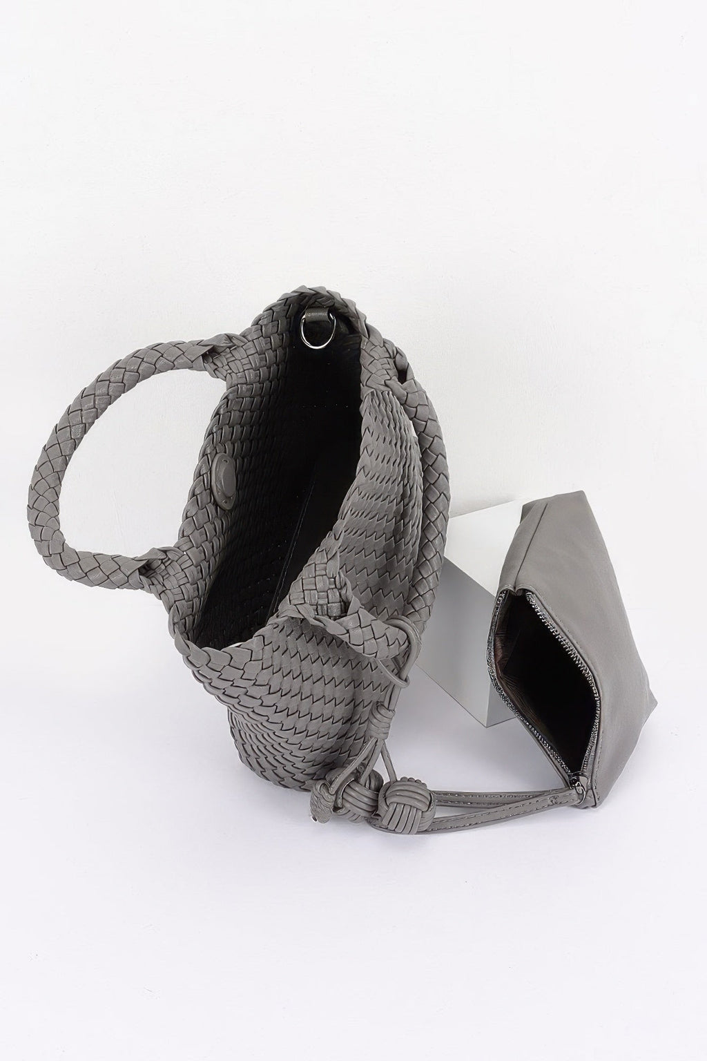 Braided Vegan Leather Tote Bag - Robbi & Angel