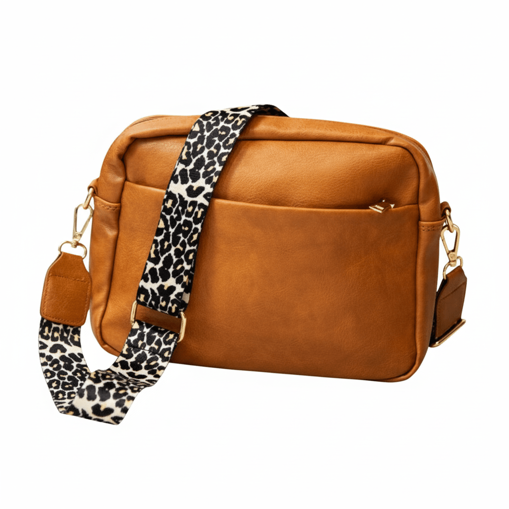 Brecklynn Crossbody Leopard Strap Handbag - Robbi & Angel