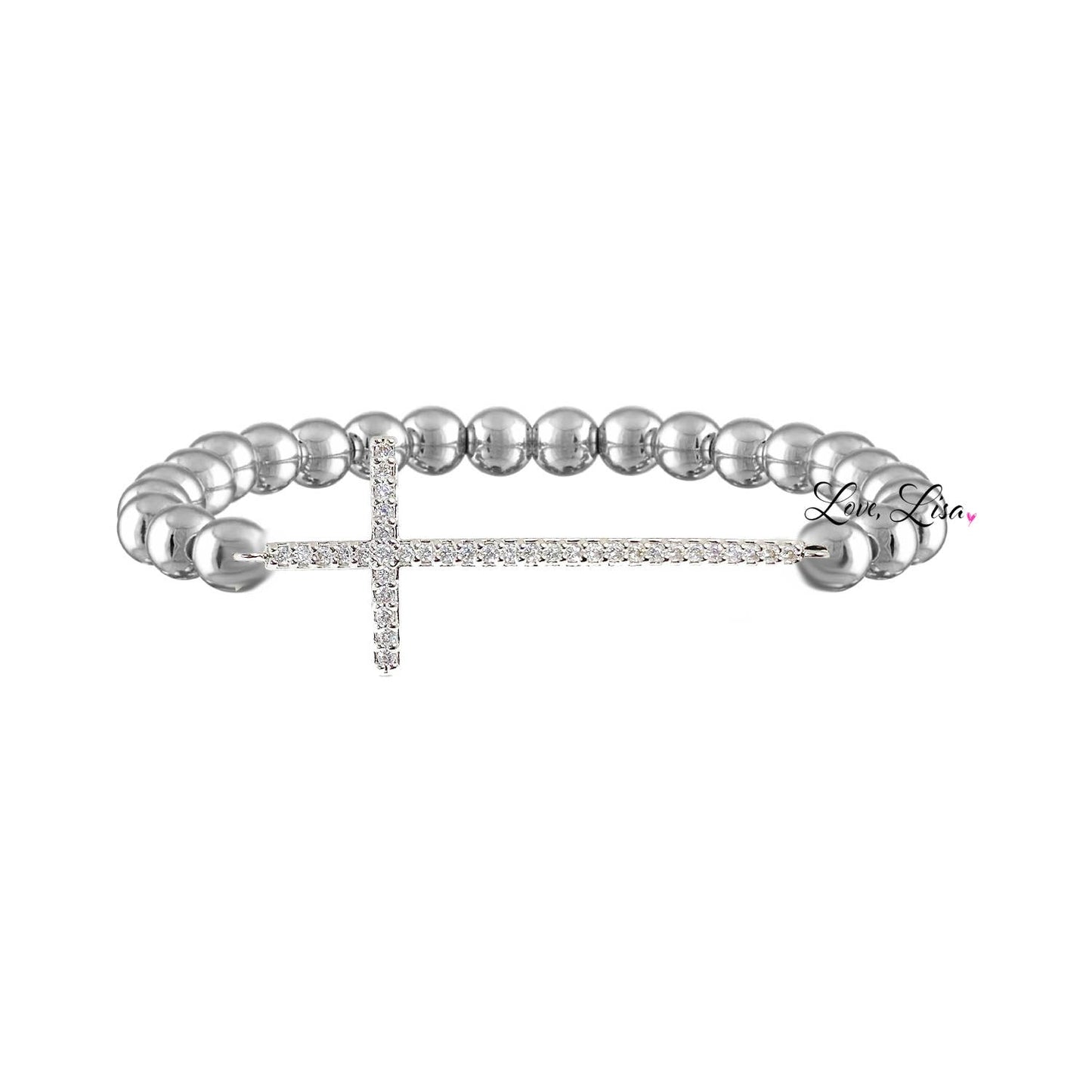 Lisa's Favorite Diamond Cross Bracelet - Robbi & Angel