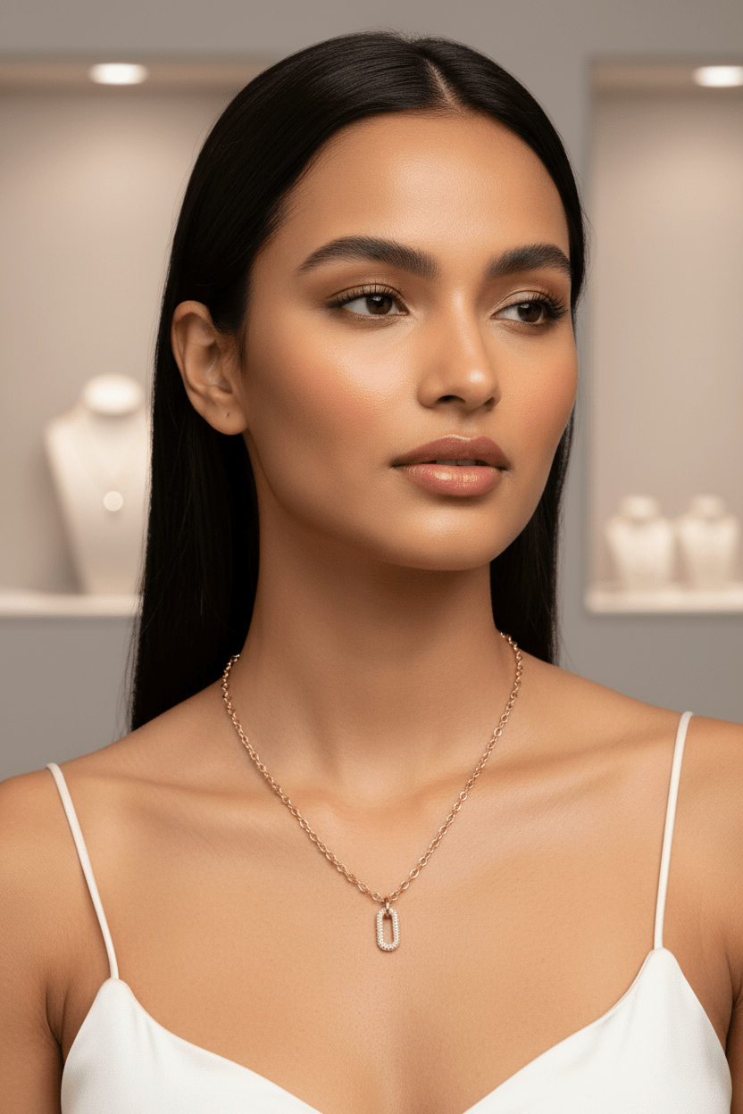 Camilla Radiant Pave Charm Pendant Necklace - Robbi & Angel