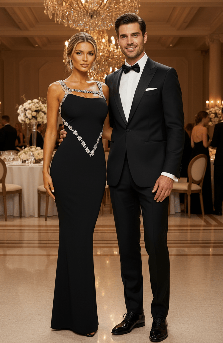 Carissa Beads & Rhinestones Sling Dress - Robbi & Angel