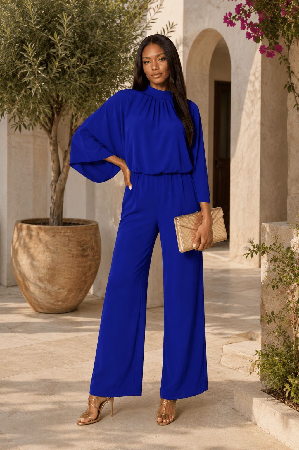 Carissa Textured Jumpsuit - Robbi & Angel