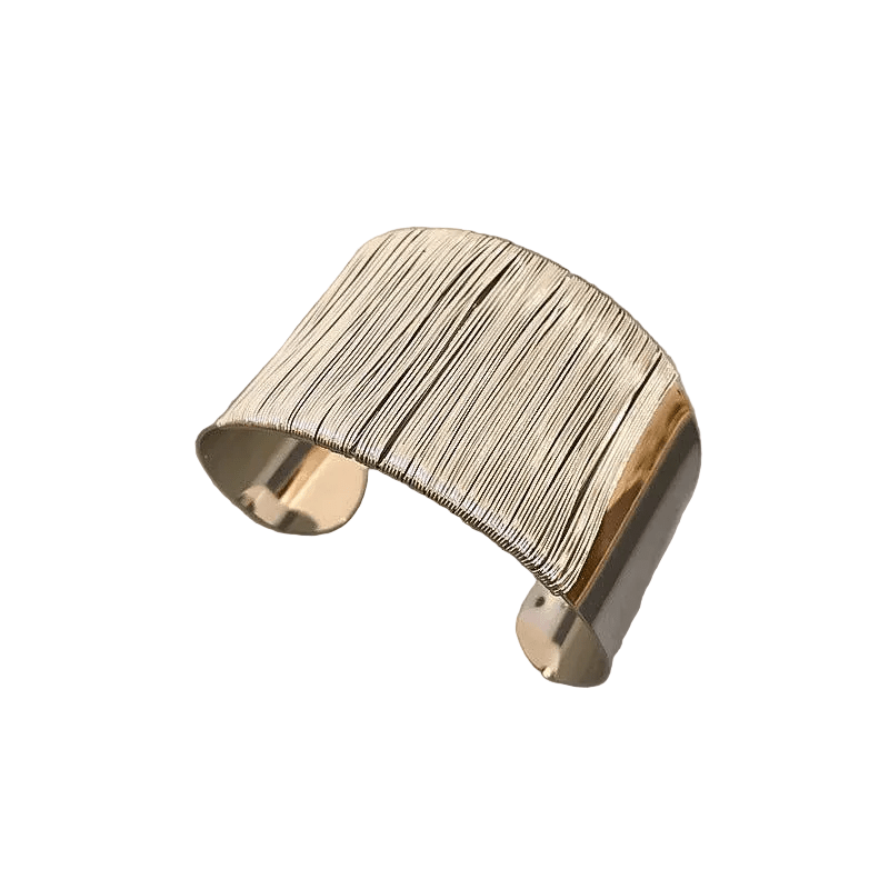 Caterina Wide Woven Cuff Bracelet - Robbi & Angel
