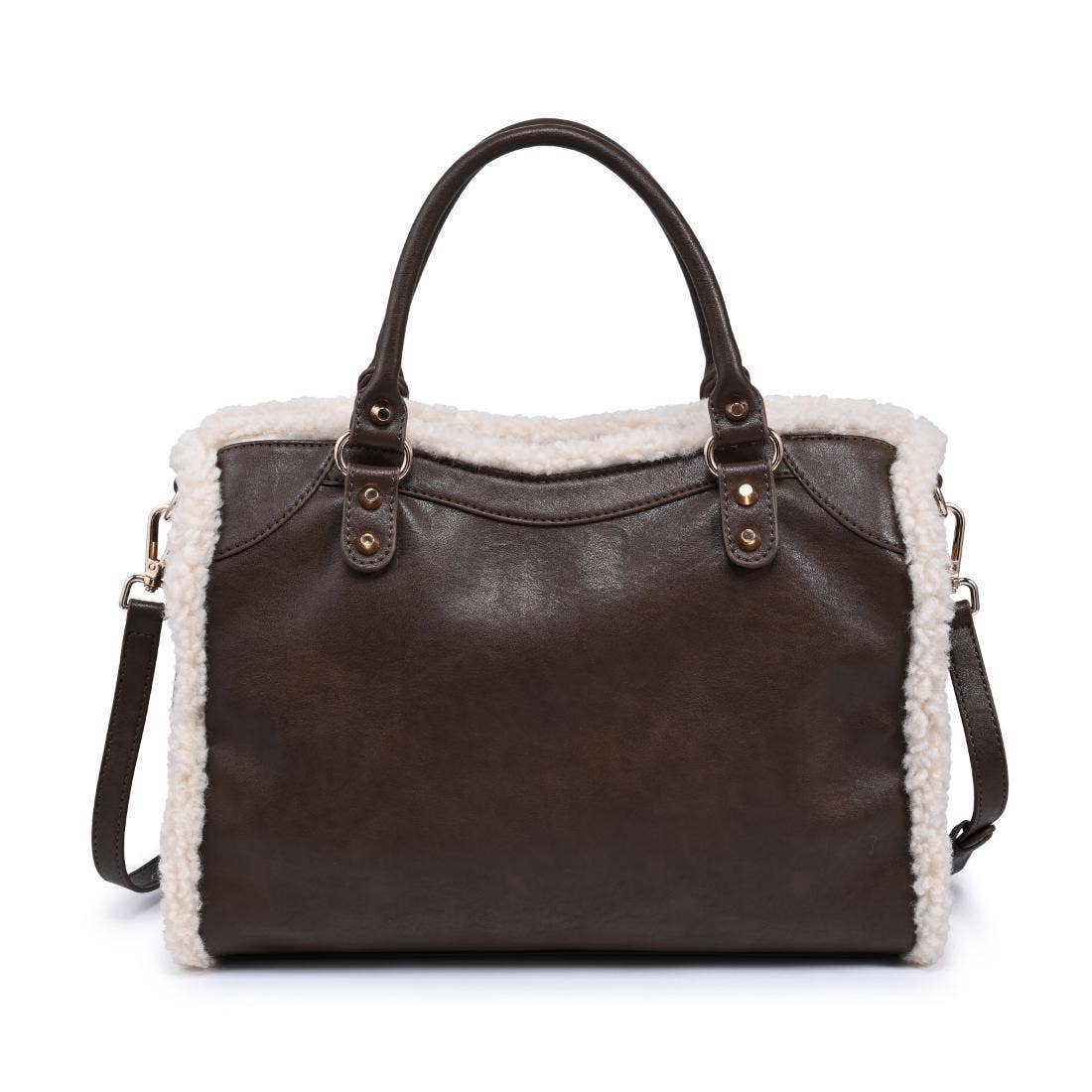 Seraphina Shearling Trim Satchel