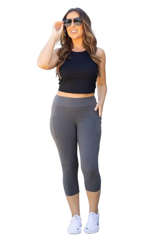 Charcoal CAPRI with POCKETS - Robbi & Angel