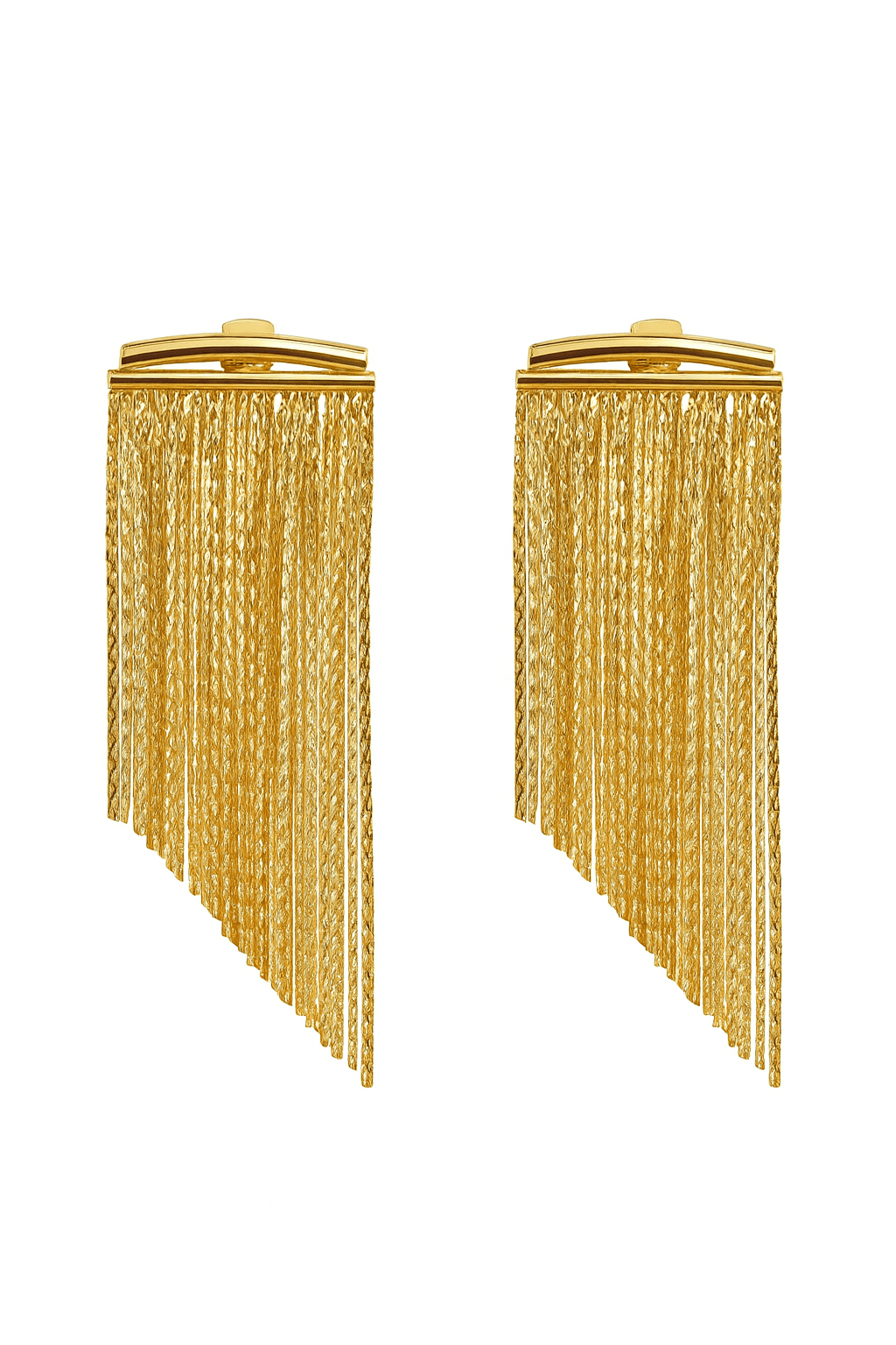 Chiara Golden Glamour Fringe Earrings - Robbi & Angel