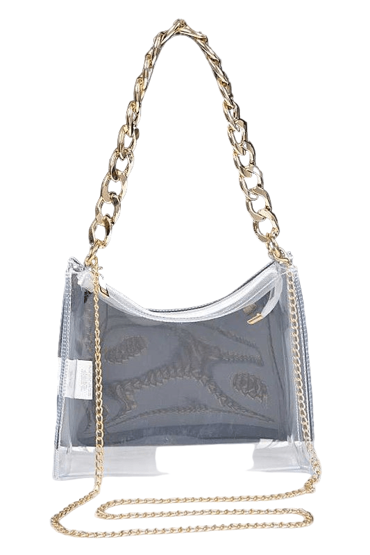Chunky Chain Clear Transparent Stadium Bag - Robbi & Angel