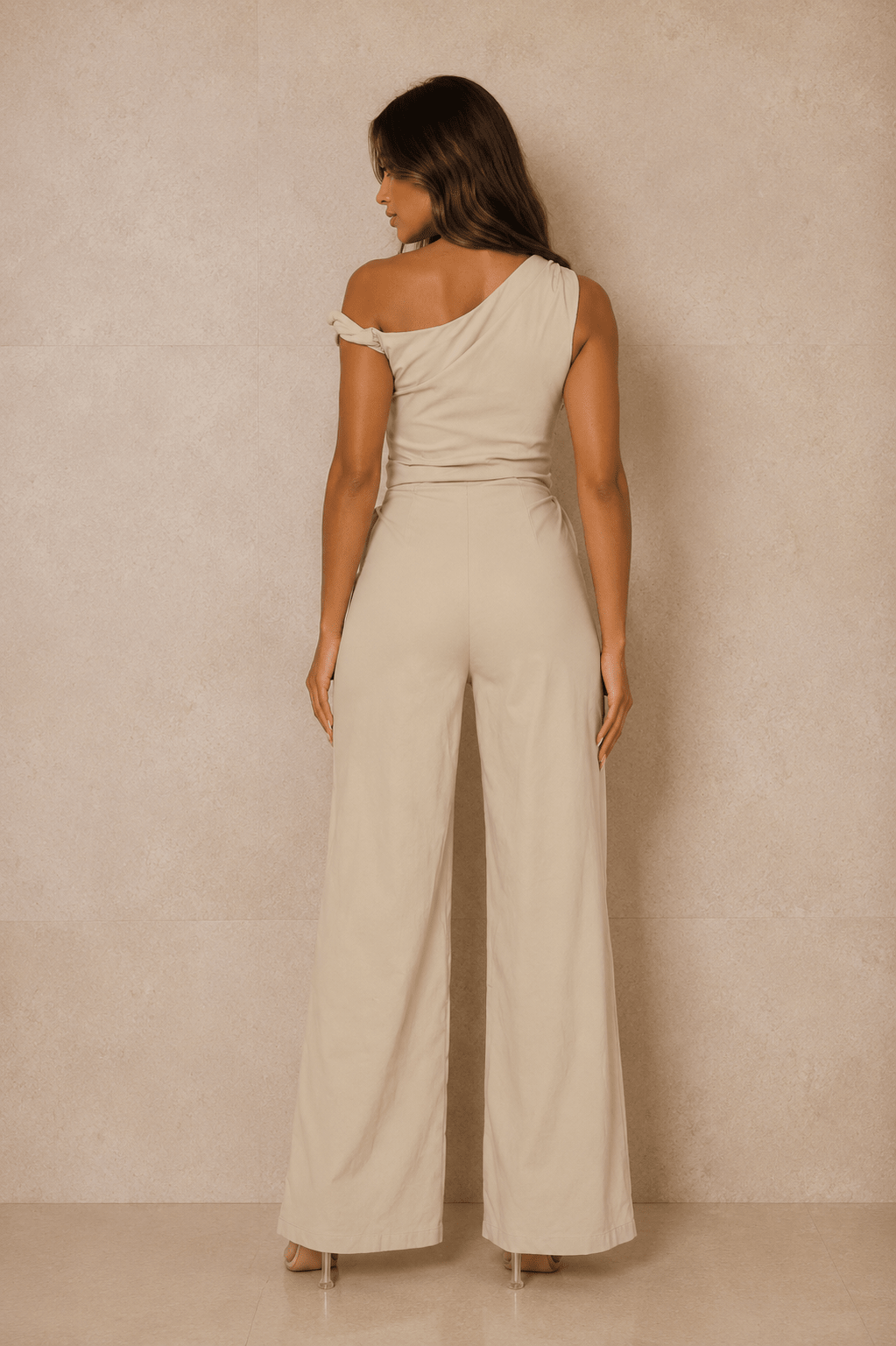 Clara One-shoulder Jumpsuit - Robbi & Angel