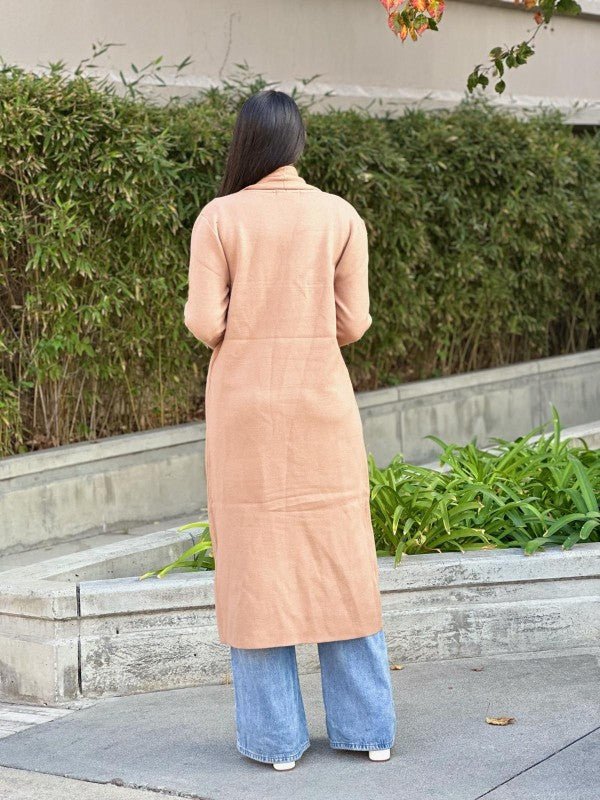 Clover Fine Knit Midi Cardi Cardigan with Pockets - Robbi & Angel