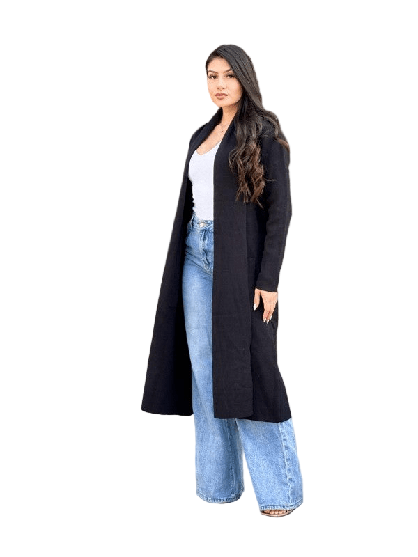 Clover Fine Knit Midi Cardi Cardigan with Pockets - Robbi & Angel