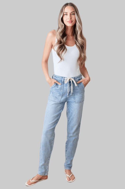 Cooper High Rise Vintage Denim Jogger - Robbi & Angel