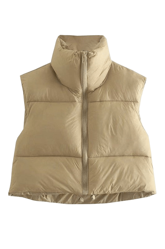 Cropped puffer vest - Robbi & Angel