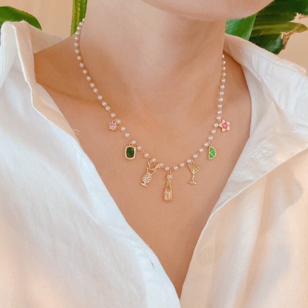 Let's Celebrate Multi Charm Necklace - Robbi & Angel