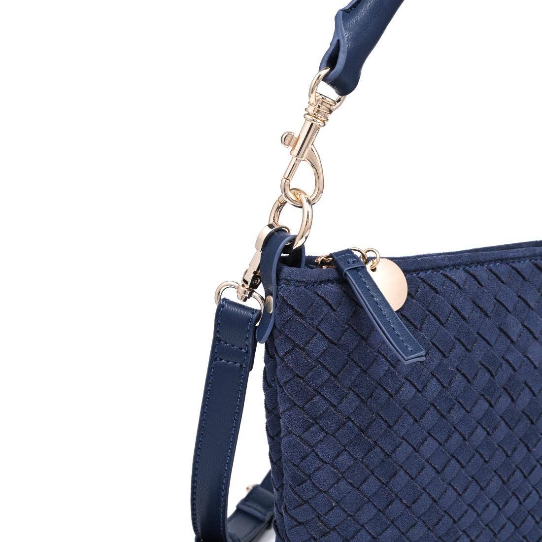 Jordan Faux Woven Suede Crossbody