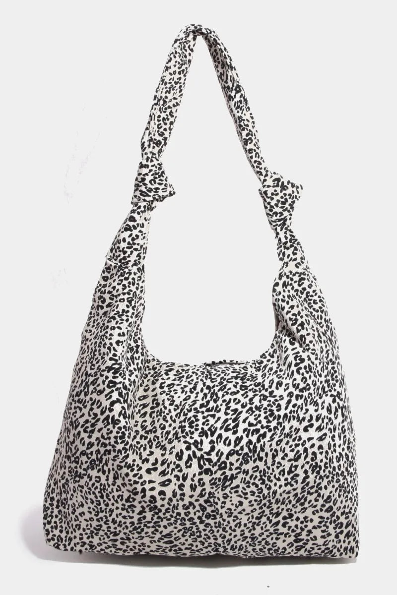 Fame Leopard Knotted Strap Shoulder Bag - Robbi & Angel