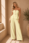 Daisy Off-Shoulder Wide Leg & Cinched Waist - Robbi & Angel