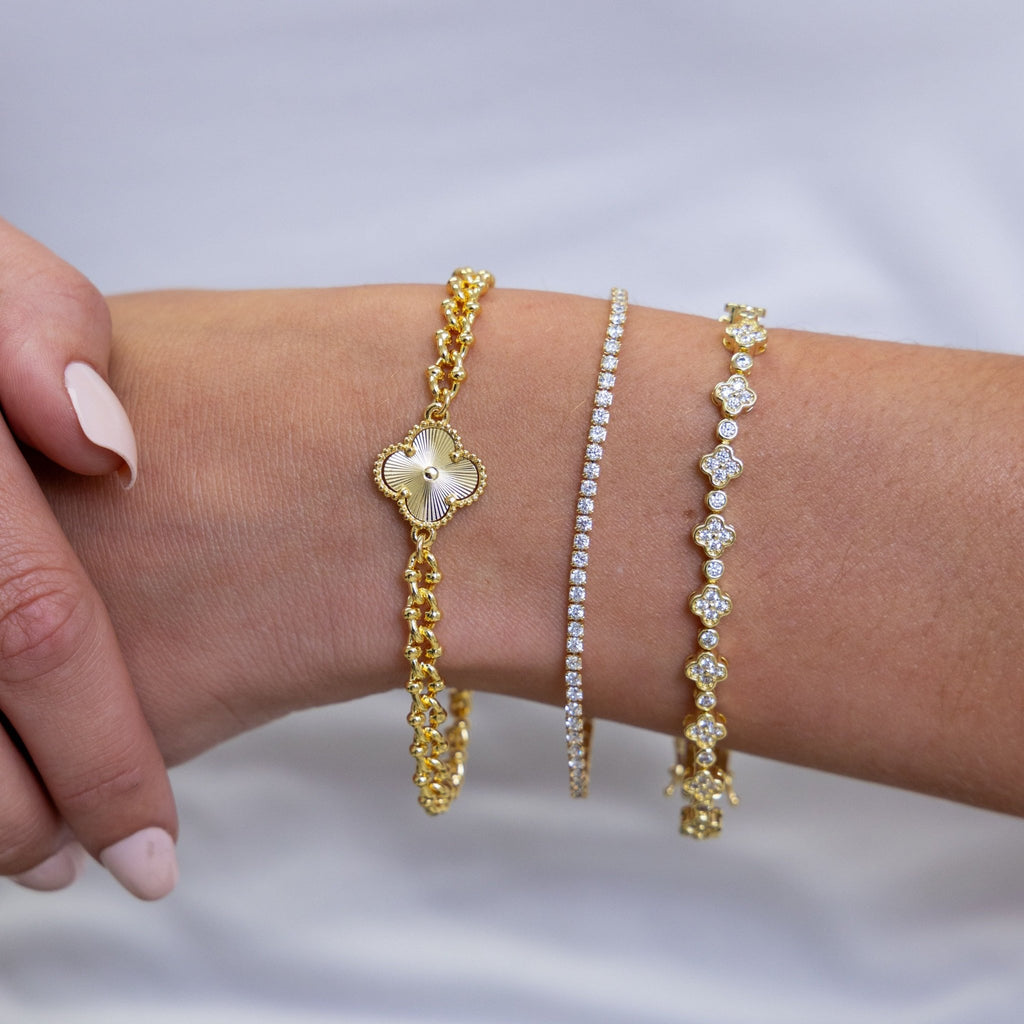 Danielle Dainty Tennis Bracelet - Robbi & Angel