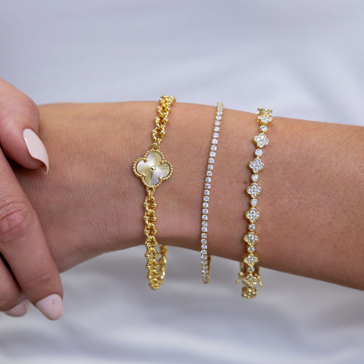 Danielle Dainty Tennis Bracelet - Robbi & Angel