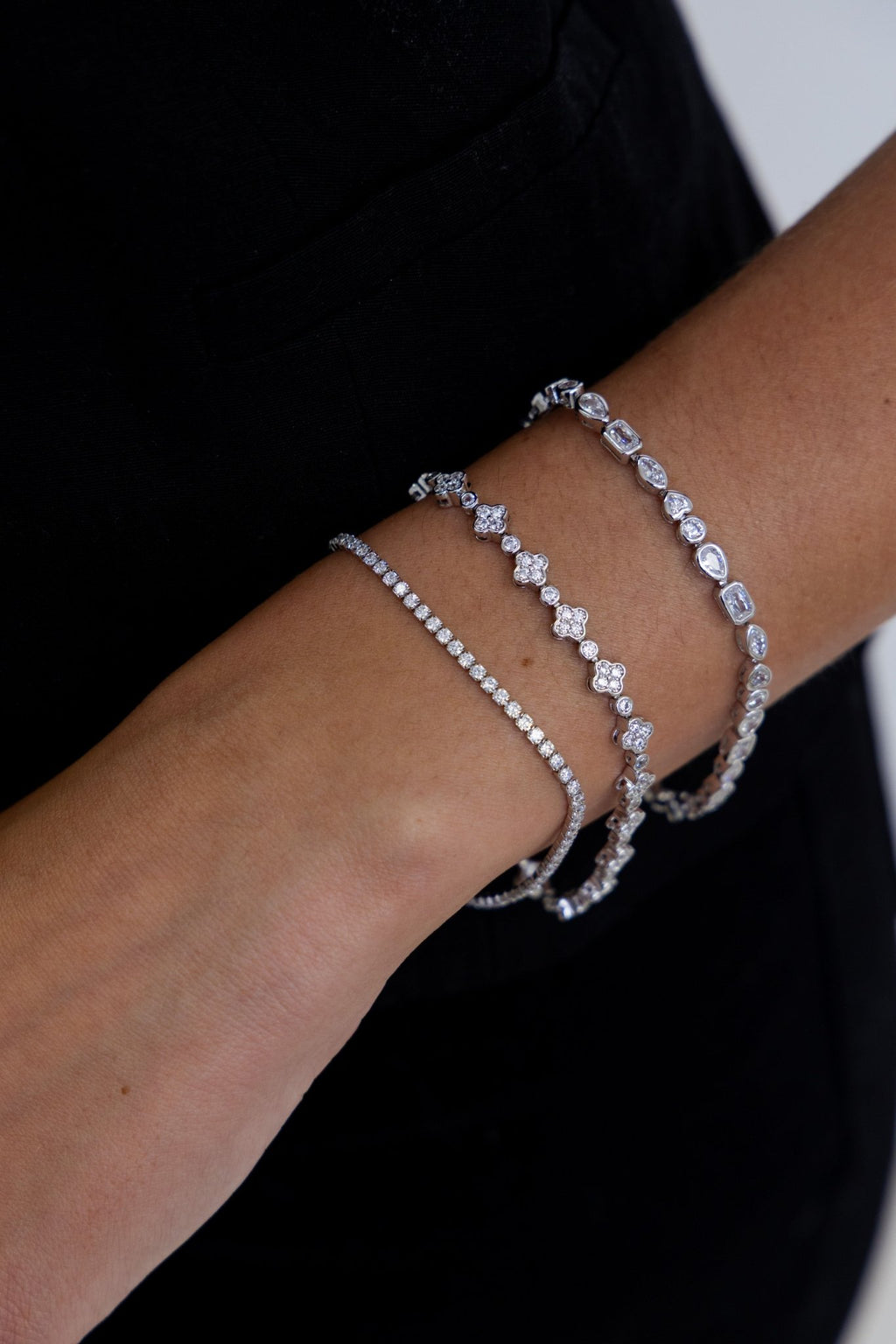 Danielle Dainty Tennis Bracelet - Robbi & Angel