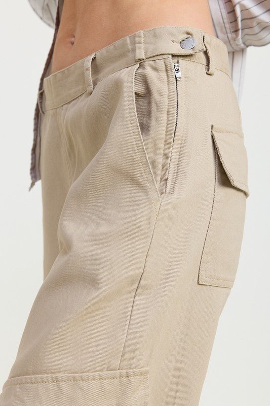 CARGO PANTS WITH POCKET DETAIL - Robbi & Angel