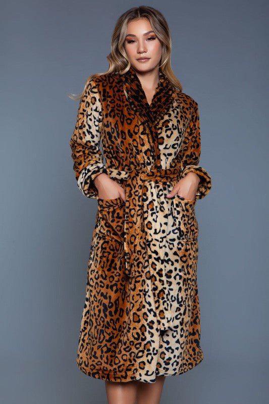 2071 Leopard Robe - Robbi & Angel