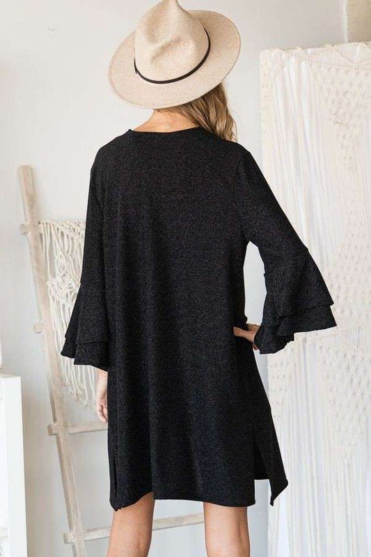 Glitter bell sleeve kimono cardigan - Robbi & Angel