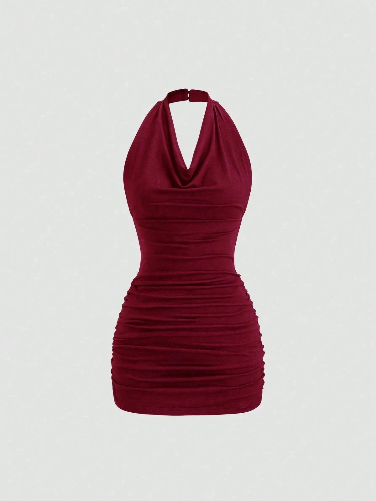 Dina Drape V-Neck Back-Tie Open Back Sleeveless Slim Fit Mini - Robbi & Angel