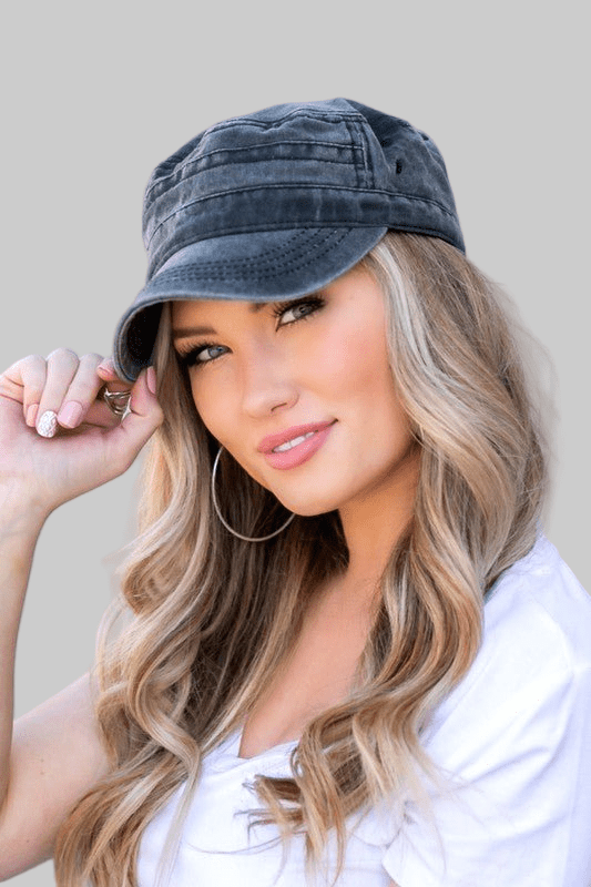 Distressed Cadet Hat BASEBALL CAP - Robbi & Angel