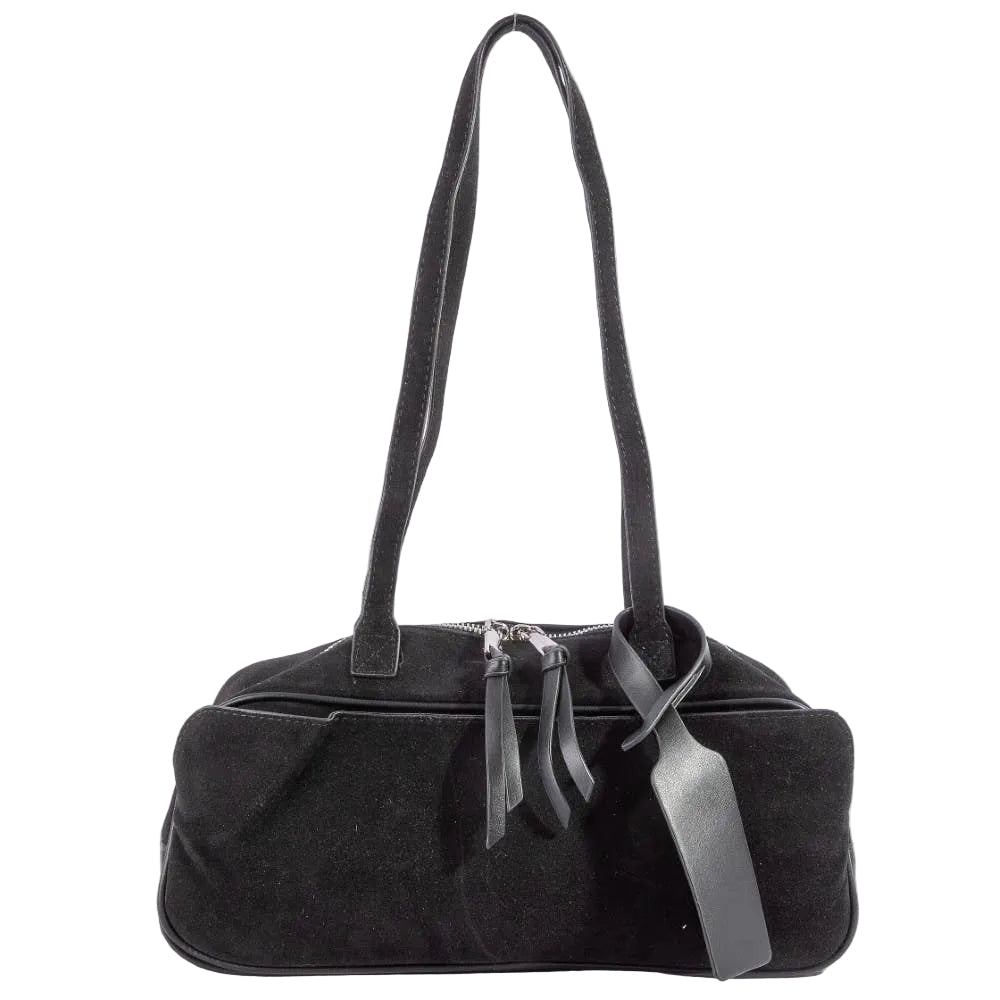 Doris Suede Boston Shoulder Bag - Robbi & Angel
