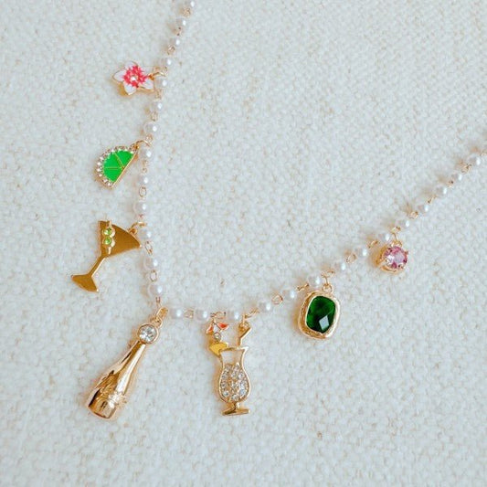 Let's Celebrate Multi Charm Necklace - Robbi & Angel