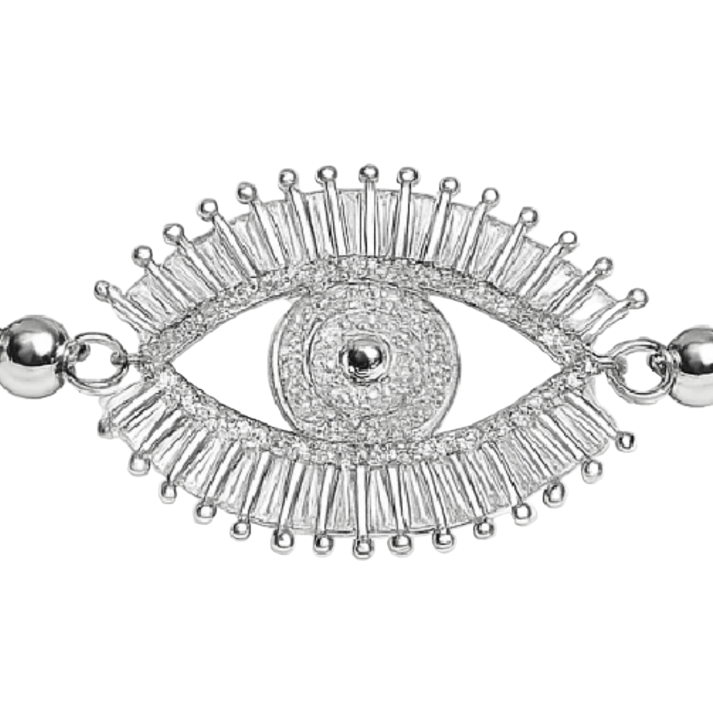 Enza Crystal Evil Eye Beaded Bracelet - Robbi & Angel