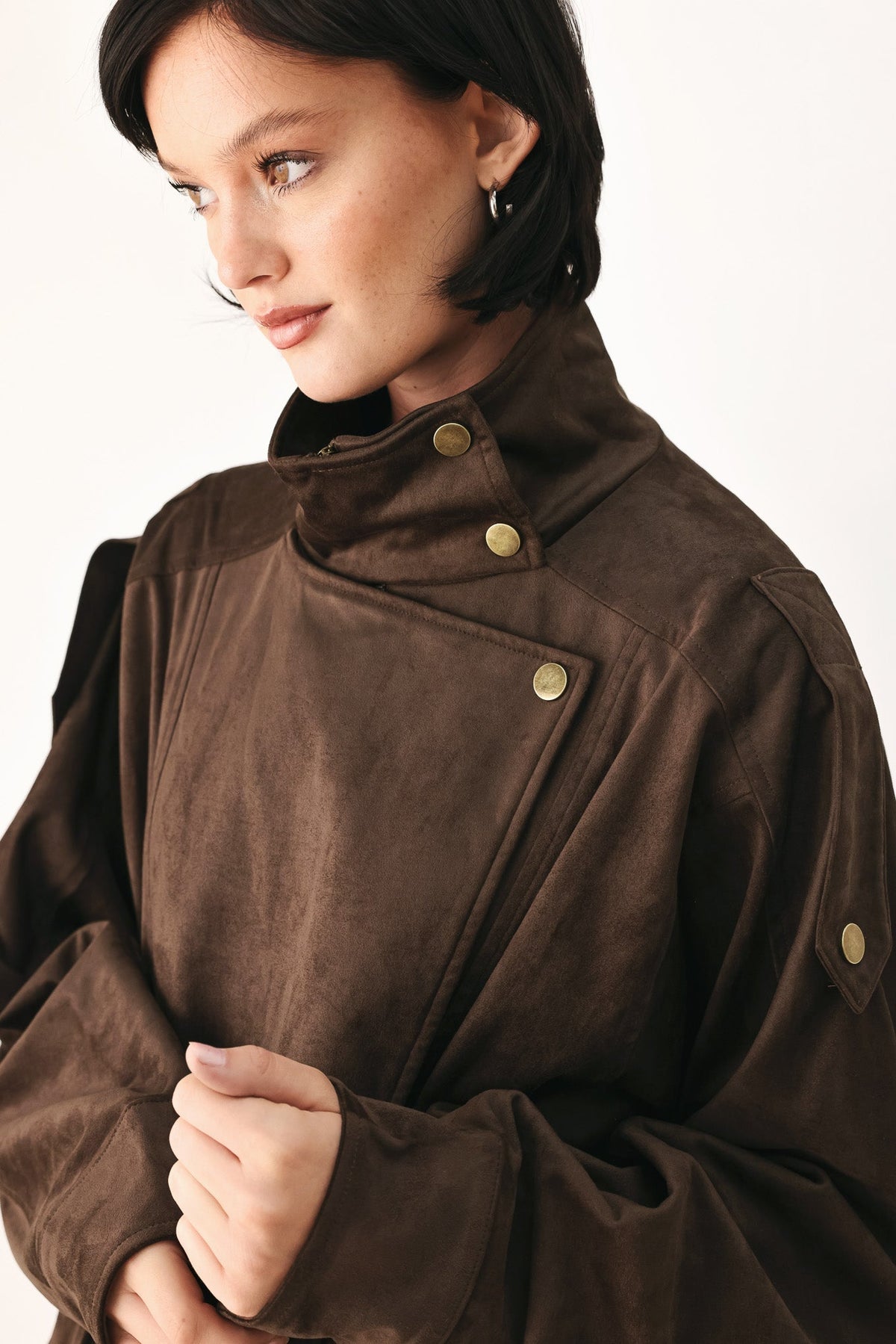 Erica Downtown Faux Leather Bomber Jacket - Robbi & Angel