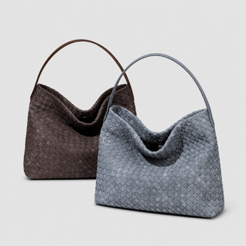 Everyday Large Capacity Woven Shoulder Bag - Robbi & Angel