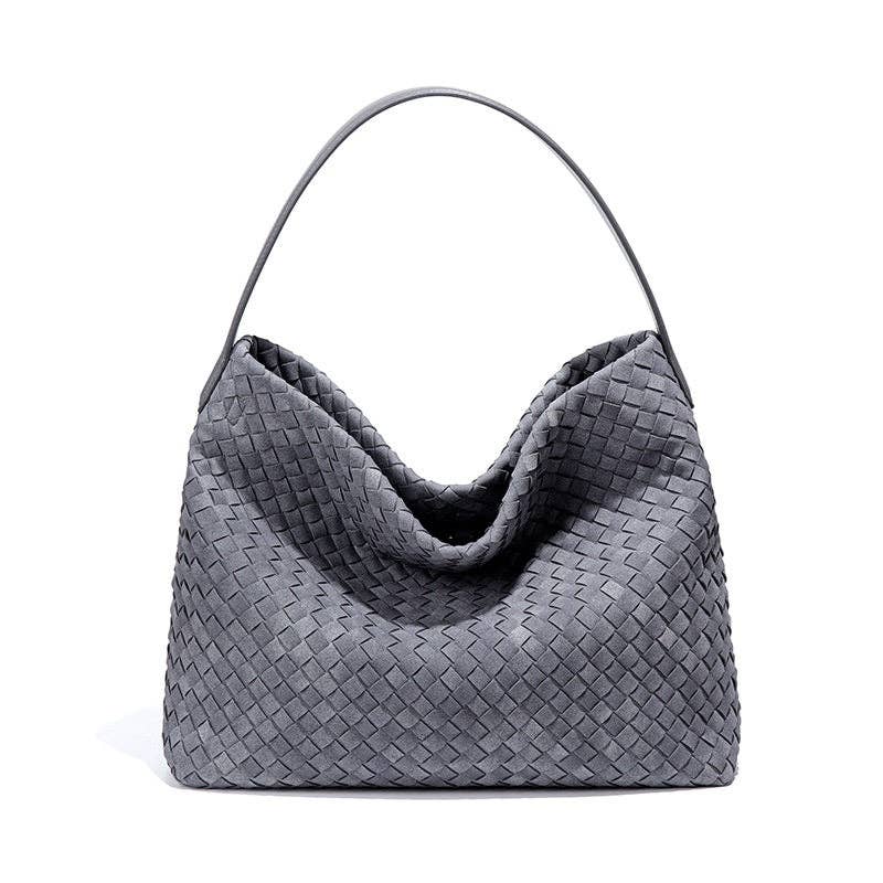 Everyday Large Capacity Woven Shoulder Bag - Robbi & Angel