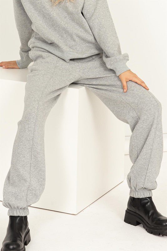 Cute Take High - Waisted Pintuck Sweatpants - Robbi & Angel
