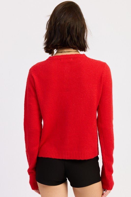 FITTED BUTTON UP CARDIGAN - Robbi & Angel