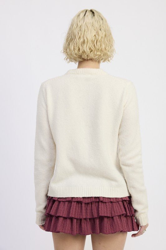 FITTED BUTTON UP CARDIGAN - Robbi & Angel