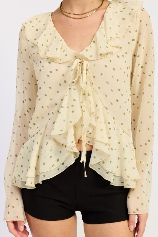 FLUTTER OPEN BUTTERFLY TOP - Robbi & Angel