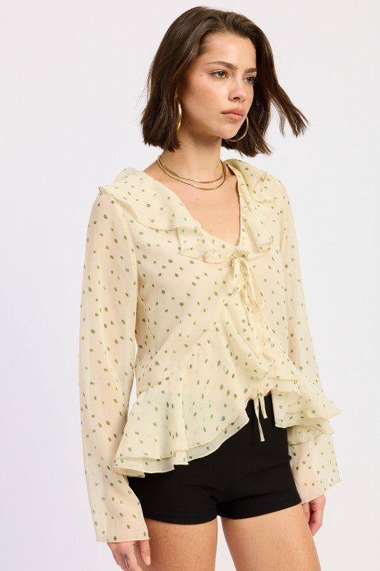 FLUTTER OPEN BUTTERFLY TOP - Robbi & Angel